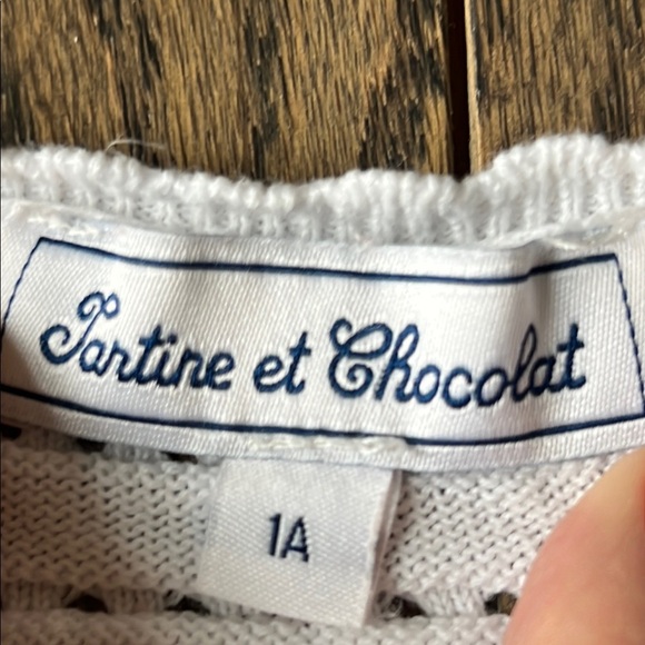 Tartine et Chocolat White Knit Sweater 9-12 months 1 A baby beautiful detail - Picture 2 of 9